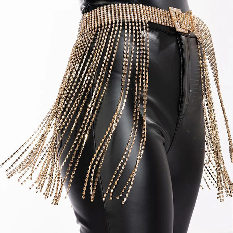 Body Jewelry Diamond - Body Chain Cross-border New Rhinestone Waist