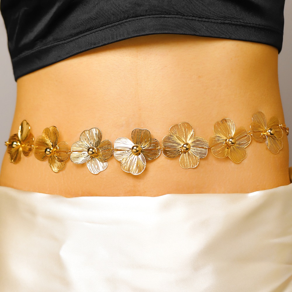 Body Jewelry Charms - Bohemian Sweet Gold Color Metal Flower