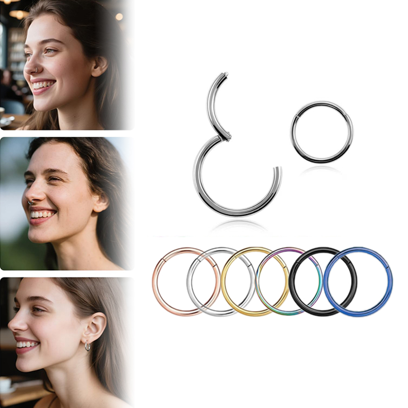 16G 316L Surgical Steel Hinged - Body Jewelry Piercing review and price
