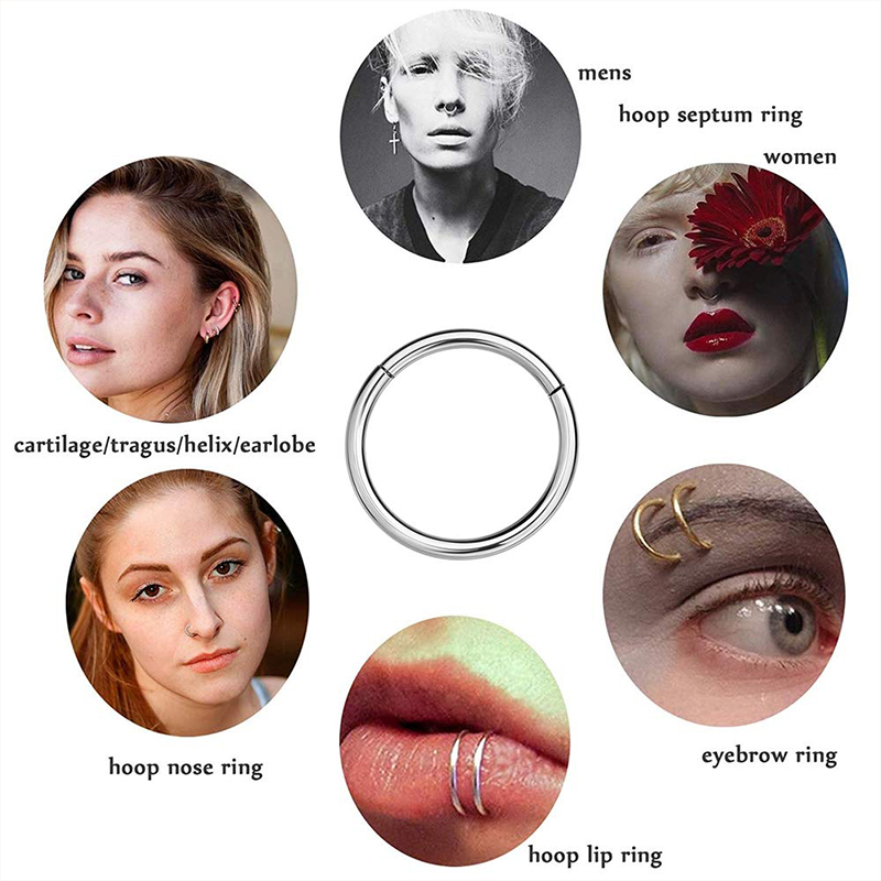 16G 316L Surgical Steel Hinged - Body Jewelry Piercing review and price