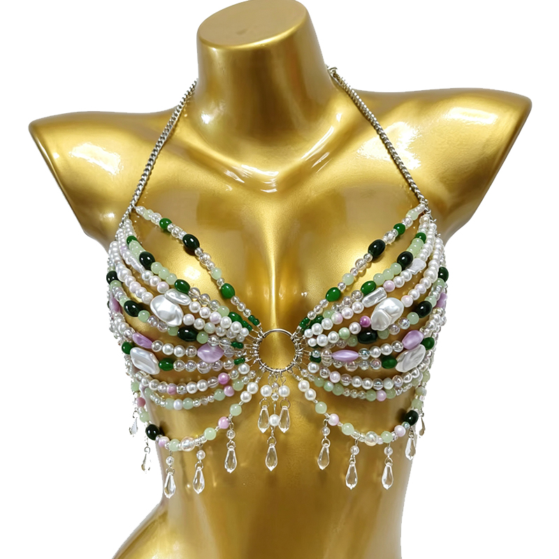 Handmade Music Festival Costum - Body Jewelry Top review and price