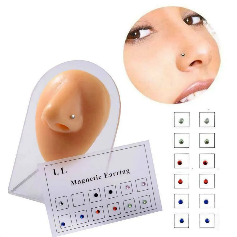 12PCS/Card Fake Cheater Non Pi - Body Jewelry Piercing review and price