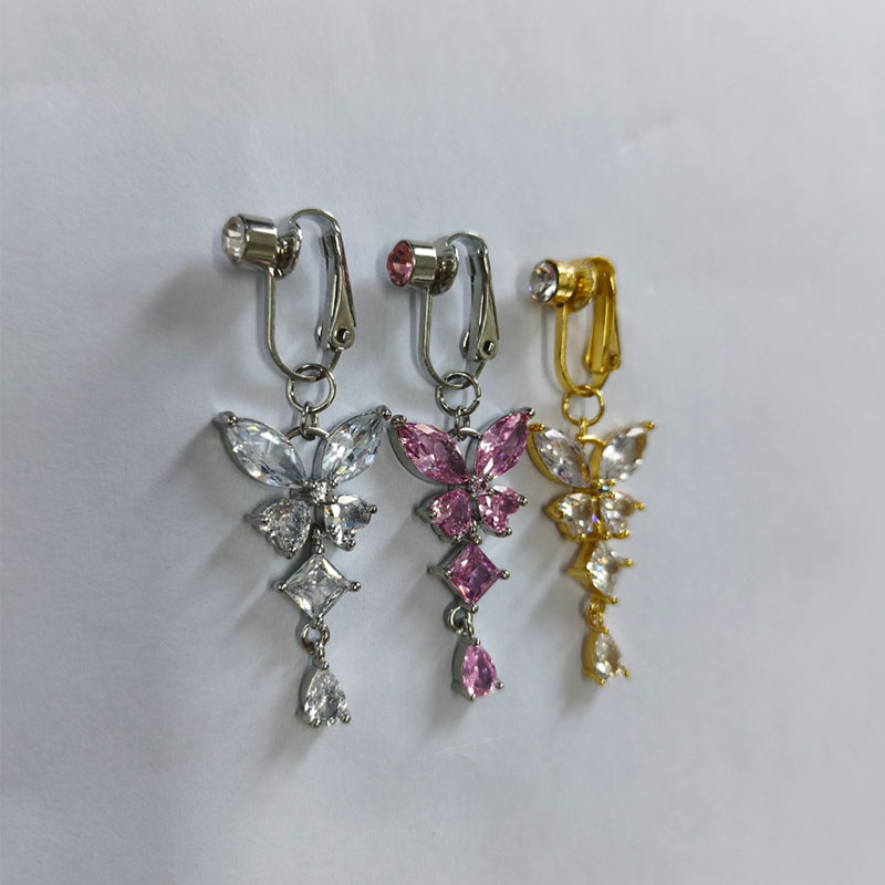 1Pc Butterfly Design CZ Fake B - Body Jewelry Piercing review and price