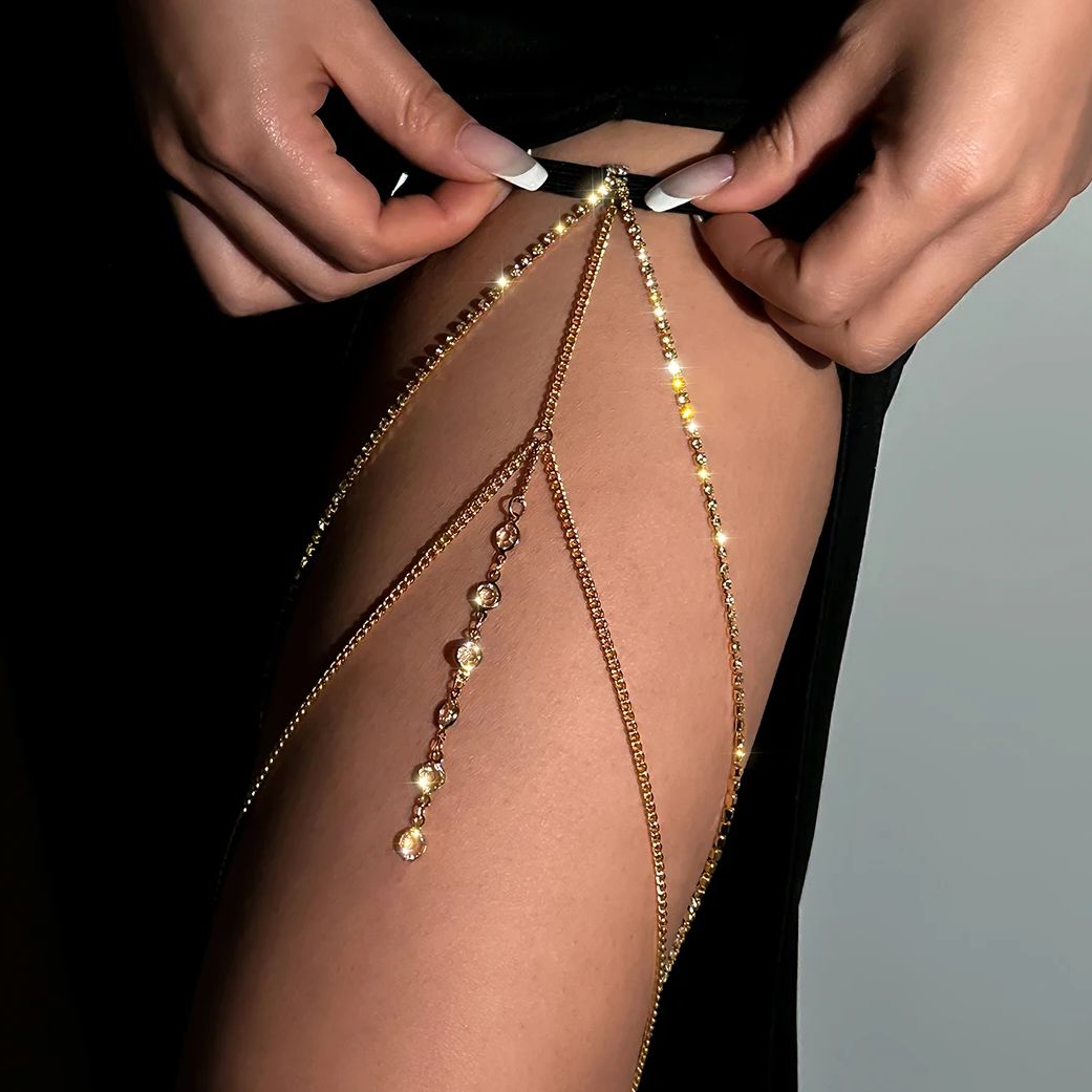 Sexy Shiny Crystal Multilayer  - Body Jewelry Charms review and price
