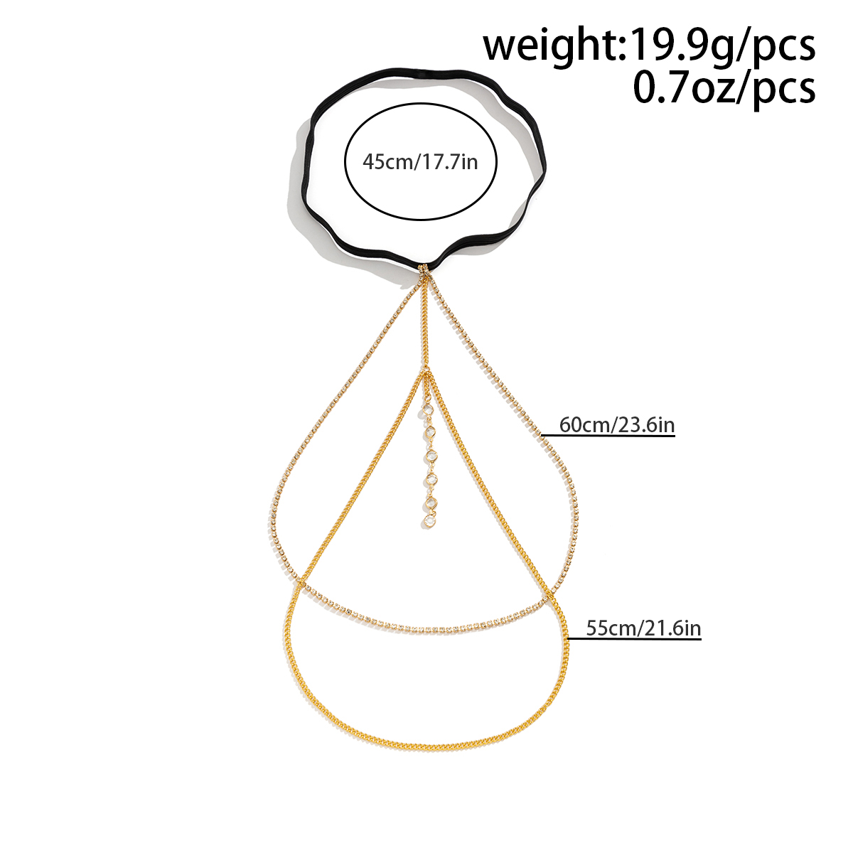 Sexy Shiny Crystal Multilayer  - Body Jewelry Charms review and price