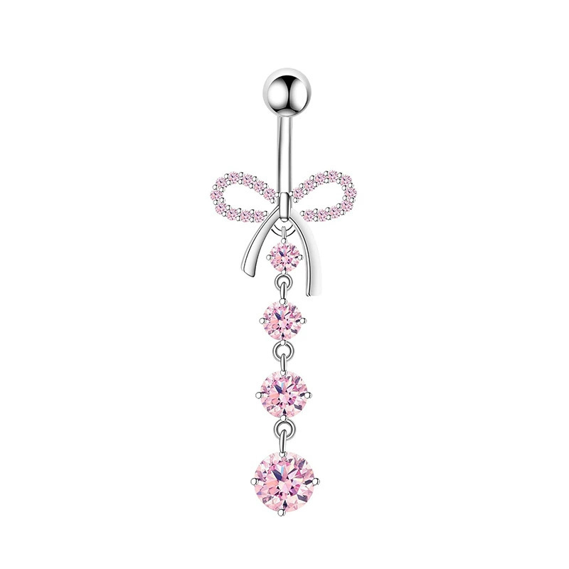 1PCS Pink Crown Belly Button R - Body Jewelry Piercing review and price
