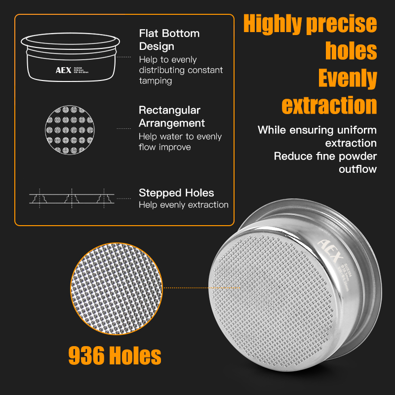 Coffee Filter Basket 58MM AEX  - Body Jewelry Piercing review and price