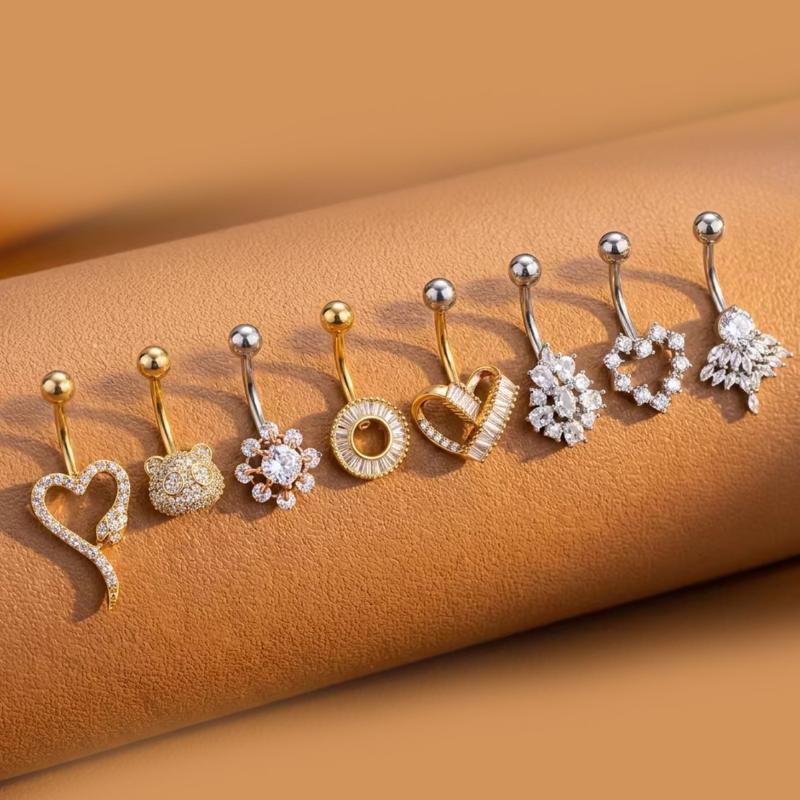 Butterfly Flower Belly Button  - Body Jewelry Charms review and price