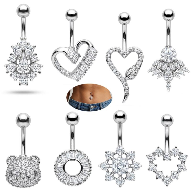 Butterfly Flower Belly Button  - Body Jewelry Charms review and price