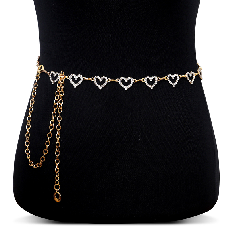 Fashion Rhinestone Heart Waist - Body Jewelry For Sale review and price