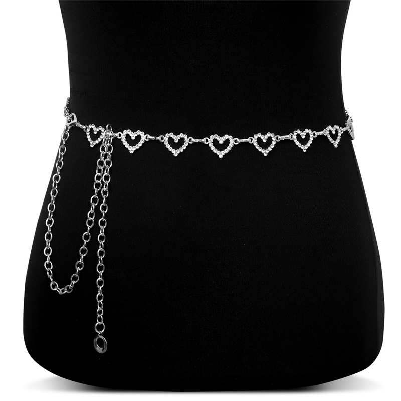 Fashion Rhinestone Heart Waist - Body Jewelry For Sale review and price
