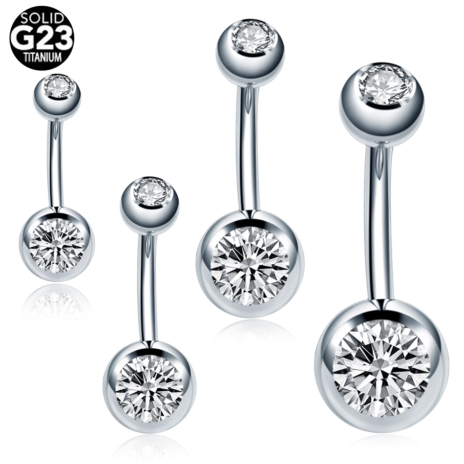 10Pcs /Lot 14G Titanium Navel  - Belly Bar Titanium review and price