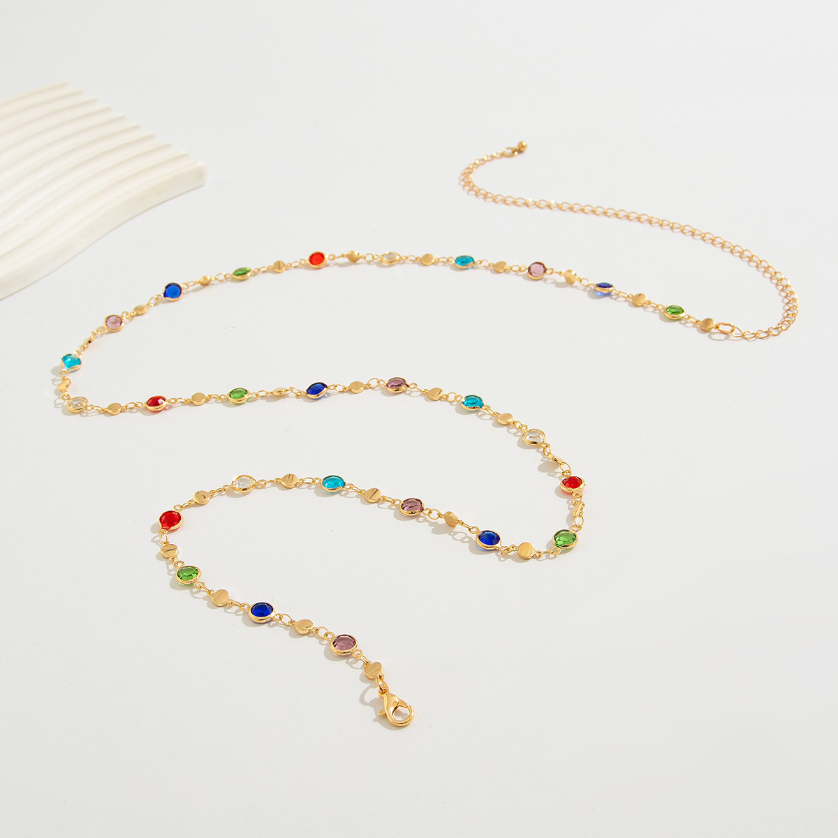 Simple Colorful Geometric Crys - Body Jewelry For Sale review and price