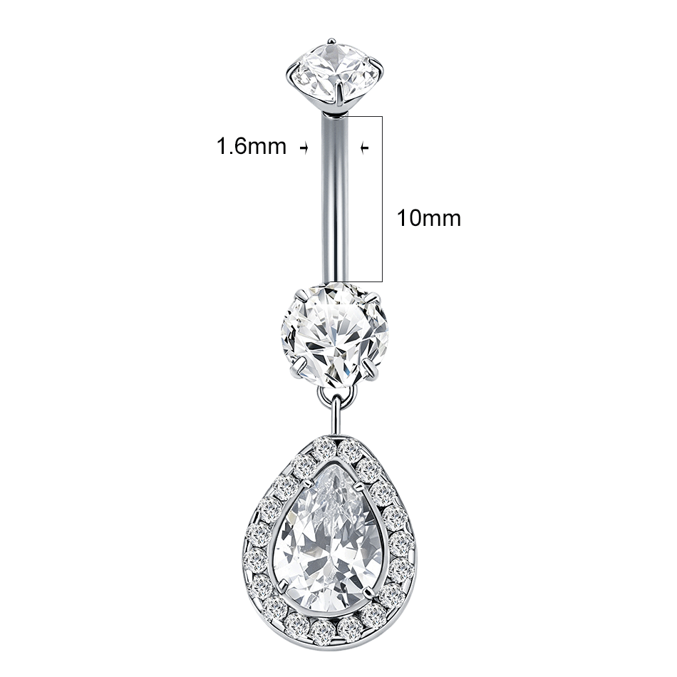 1Pc G23 Titanium Dangle Belly  - Belly Bar Titanium review and price