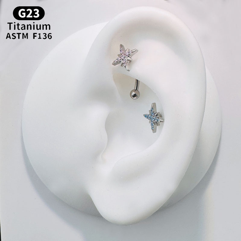 NORYAN ASTM F136 Titanium CZ S - Belly Bar Titanium review and price