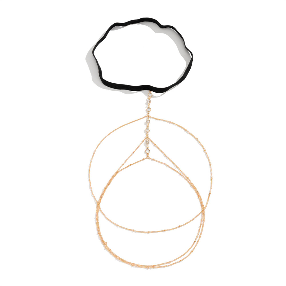 Boho Elastic Band Crystal Leg  - Body Jewelry For Sale review and price