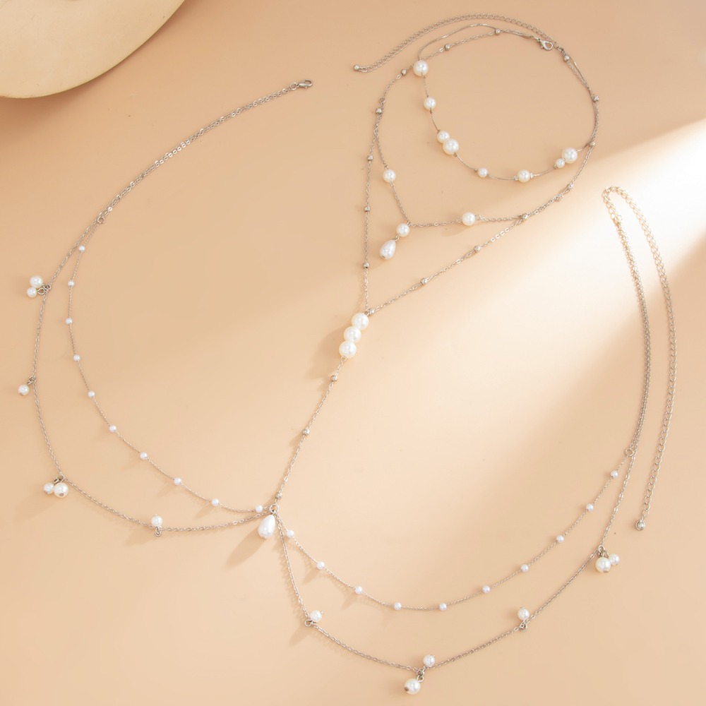 Multi Layer Imitation Pearl Ne - Body Jewelry Charms review and price