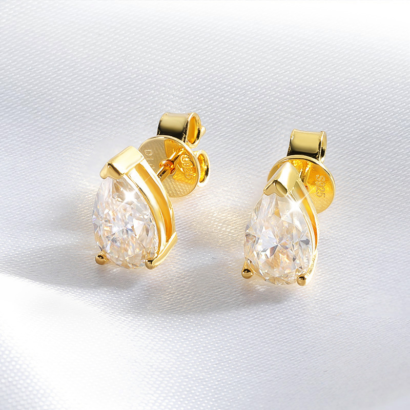 Smyoue 1CT 2CT 4CT Pear Cut Mo - Body Jewelry Diamond review and price