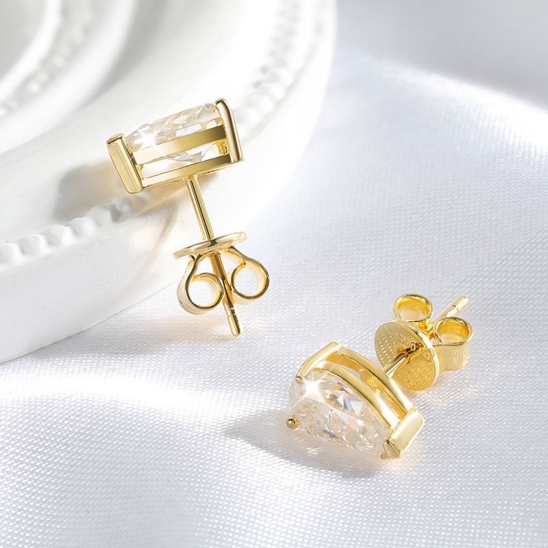 Smyoue 1CT 2CT 4CT Pear Cut Mo - Body Jewelry Diamond review and price