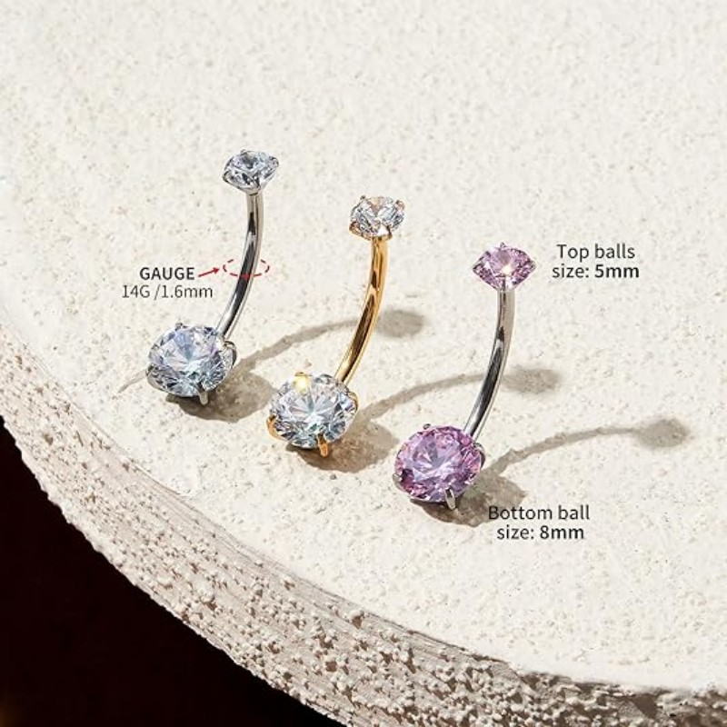 1PC G23 Titanium Belly Button  - Belly Bar Titanium review and price