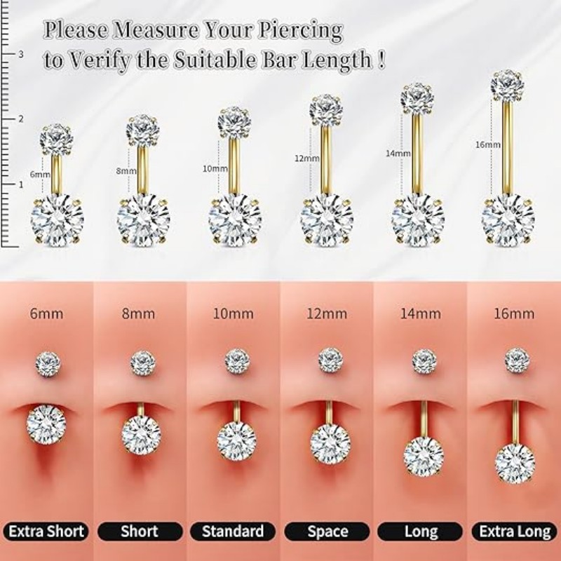 1PC G23 Titanium Belly Button  - Belly Bar Titanium review and price