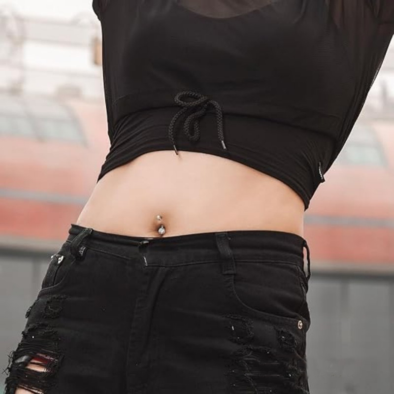 1PC G23 Titanium Belly Button  - Belly Bar Titanium review and price