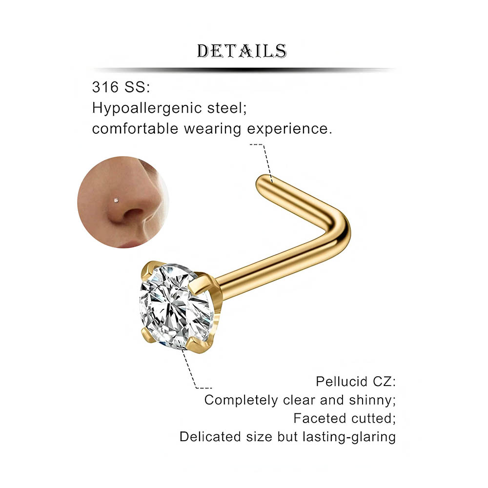 12-Piece Full Set 316L Hypoall - Body Jewelry Diamond review and price